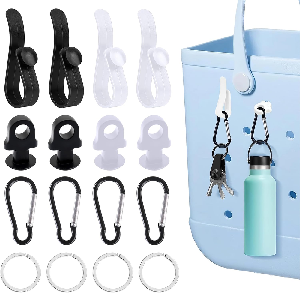 12 Pcs Bogg Bag Hook Accessories for Keys & Inserts