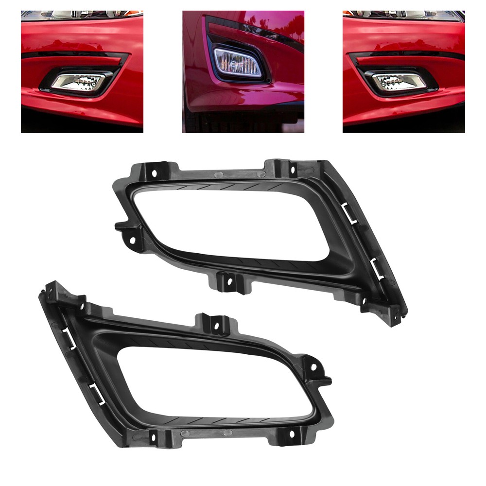 For Optima 2014-15 Set (L+R) Lower Bumper Fog Light Lamp Cover Bezel Frame Trim