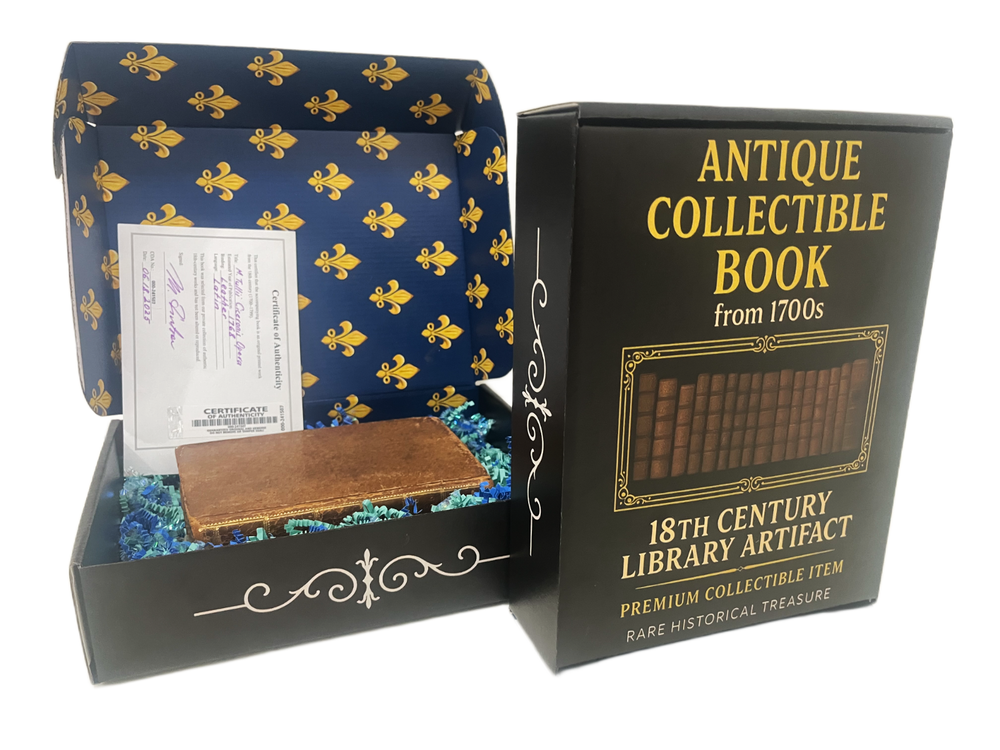Old Book from 1700s - Luxury Gift Box - with Certificate of Authenticity
