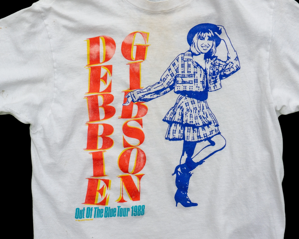 Debbie Gibson Tour T-shirt 1980s Vintage Pop Music Band T-shirt I0220