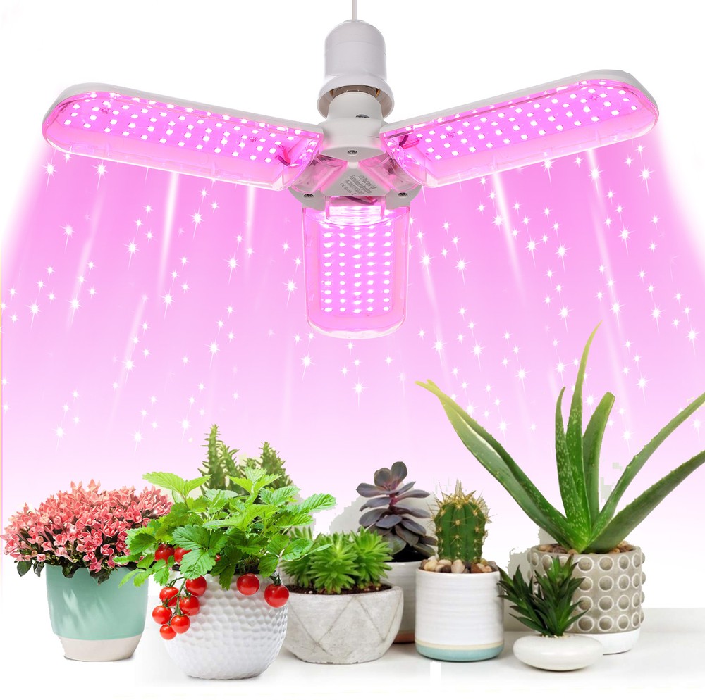 20/40/60W Foldable E27 LED Grow Light Full Spectrum Lamp Hydroponic Indoor Plant