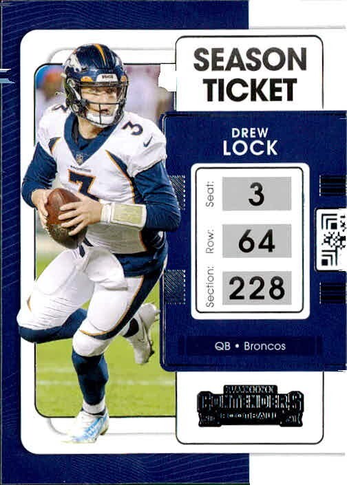 2021 Panini Contenders Drew Lock #28 Football Card