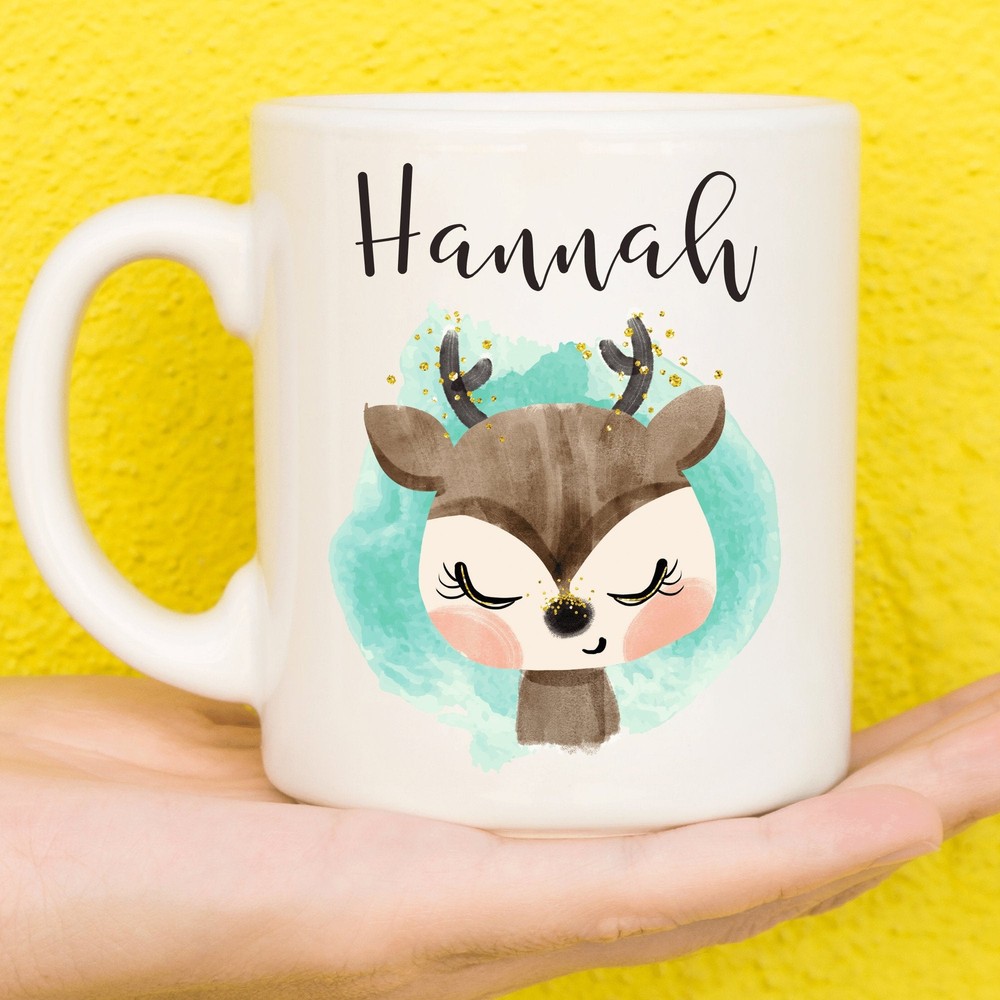 Deer Mug Deer Gift For Animal Lovers Personalised Deer Mug Gifts For Women Gifts