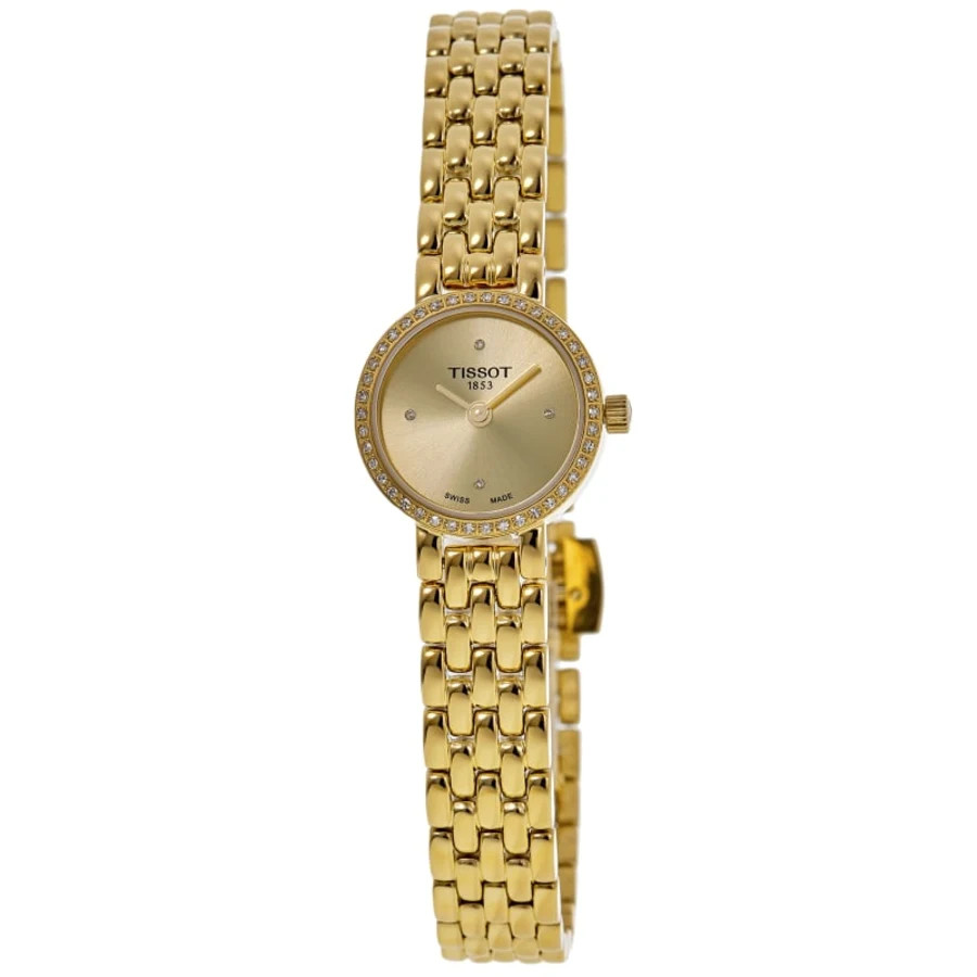 New Tissot Lovely Round Champagne Dial Women's Watch T140.009.63.026.00