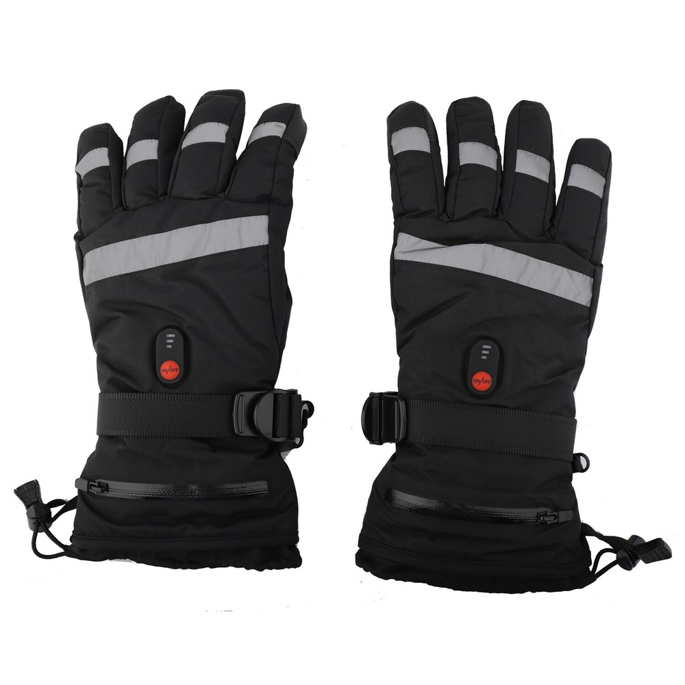 Electric Heated Gloves Battery Heat Hand Warm Windproof Thermal Gloves Winter