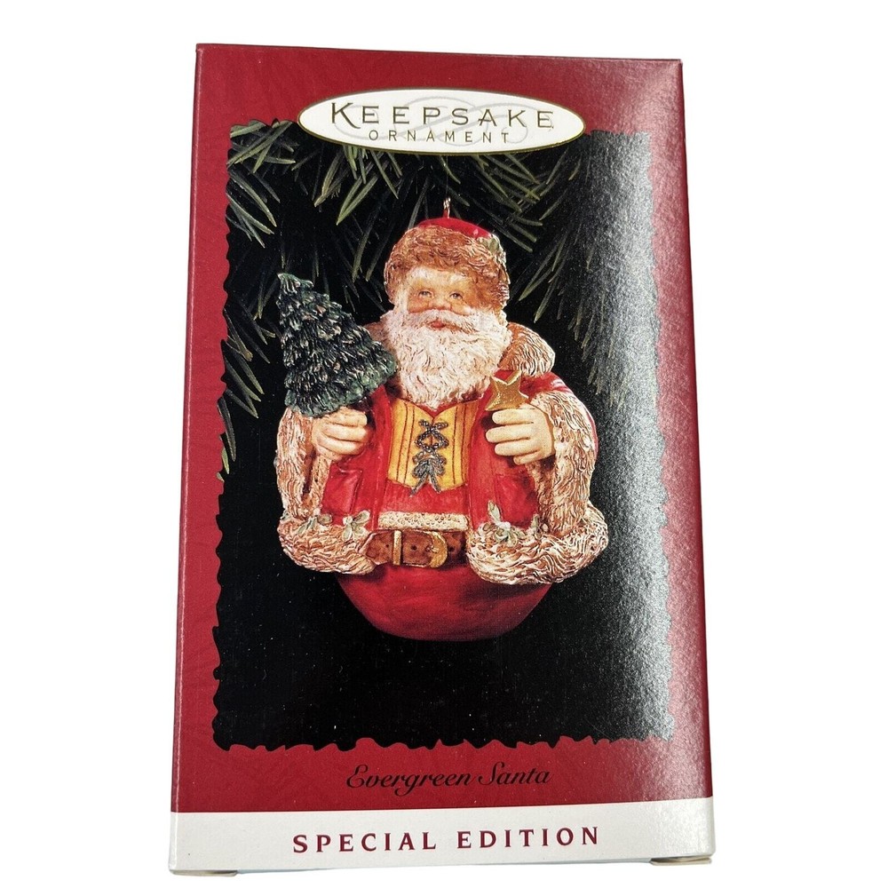 Hallmark Keepsake Evergreen Santa Limited Edition Christmas Ornament