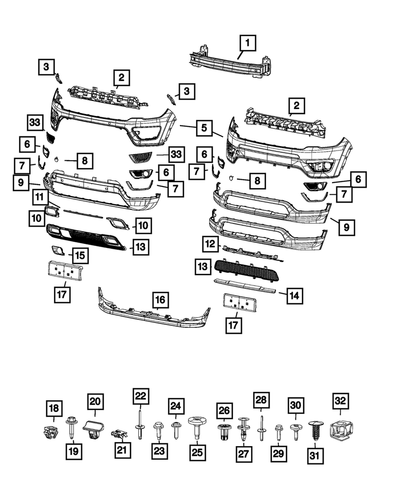 Genuine Mopar Left Fascia Applique 6PB41SZ0AA Replacement Part