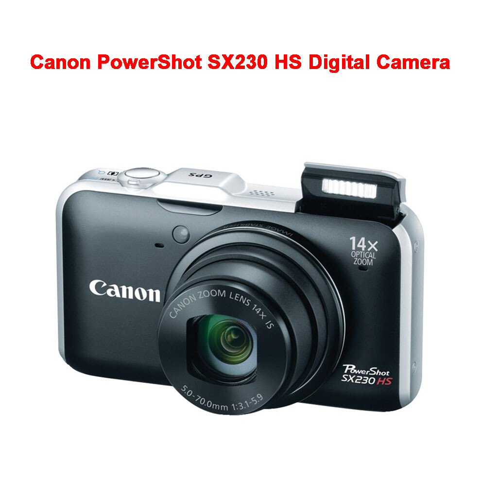 Canon PowerShot SX230 HS 12.1MP CMOS Digital Camera w/14x Optical Zoom 90%new