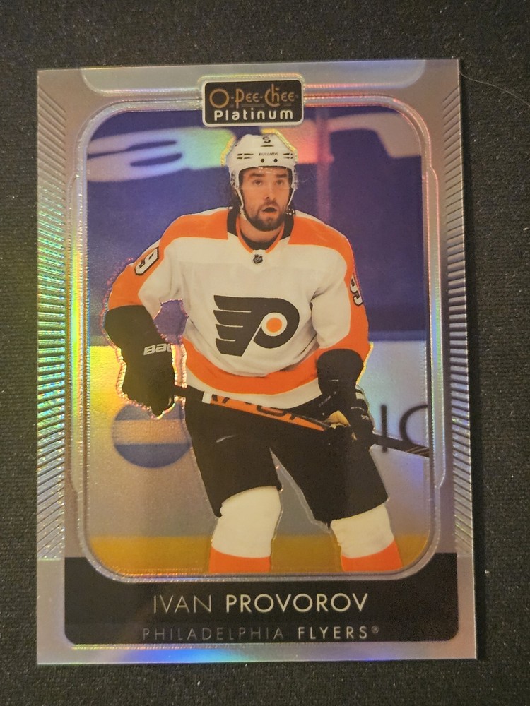 21-22 OPC Platinum Ivan Provorov Rainbow Rookie Variant Hockey Card