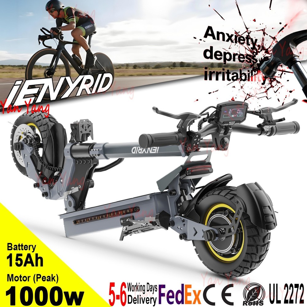 iENYRID 28 MPH Foldable Electric Scooter with 48V 15Ah Battery