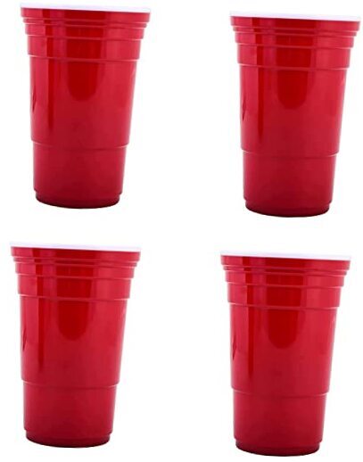 32 Oz Red Cups – Reusable Large Plastic Cups, Ideal for Parties & Travel |