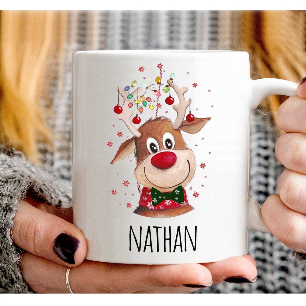 Reindeer Kids Boy Cups Christmas Kids Cups Personalized Christmas Cups Reindeer