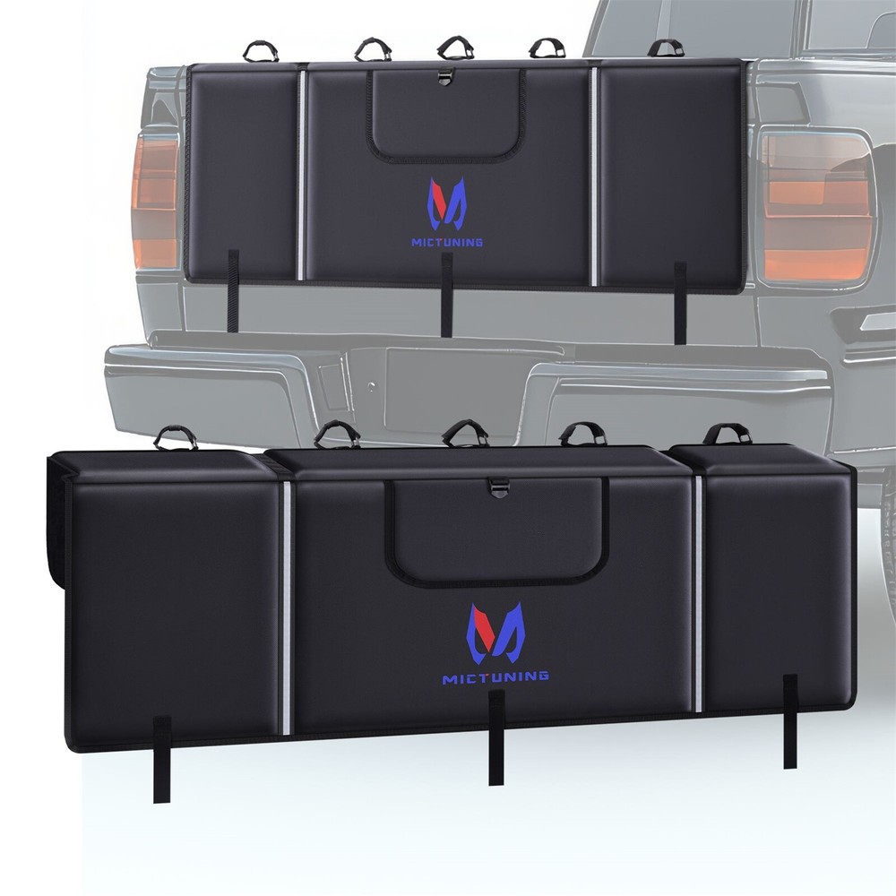 5-Bike Tailgate Pad Rack for Pickup Trucks with Bed Protector Cover