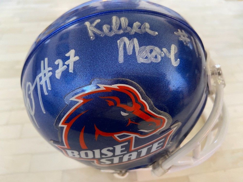 Boise State Broncos Mini Helmet Signed x Kellen Moore Ajayi Avery + 2 Others