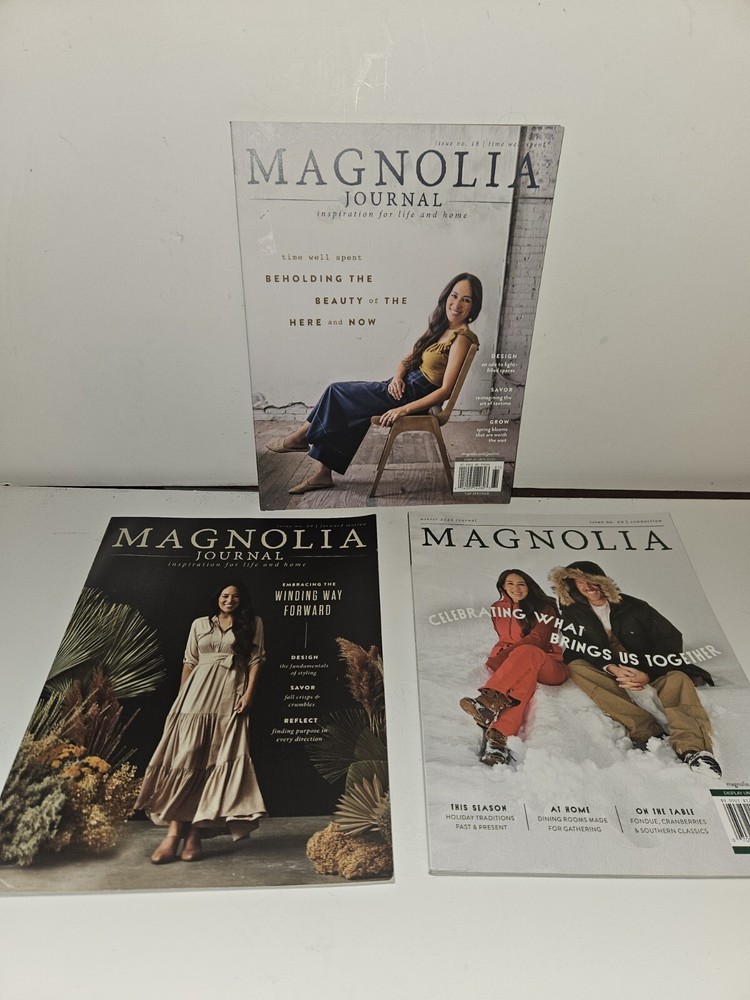 Magnolia Journal Magazine Lot 3 Joanna Gaines Issues 18 20 29 2021-2023 VG Condition