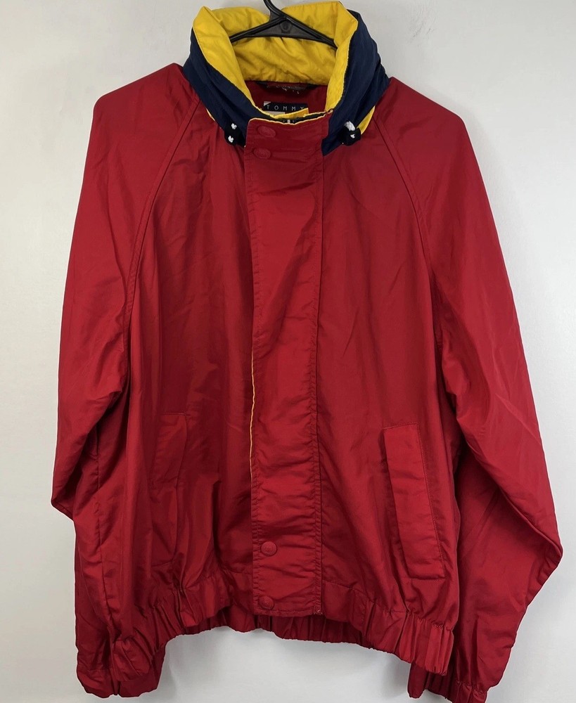 Vintage 90s Tommy Hilfiger Sailing Jacket Wu Tang Style Lightweight Adult Size S