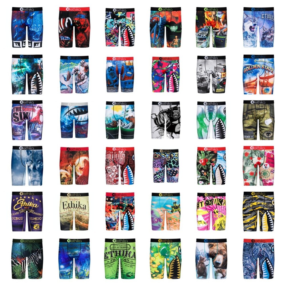 New 5 Pack Ethika Men's The Staple Boxer Briefs - Models 2024 (Random Color)