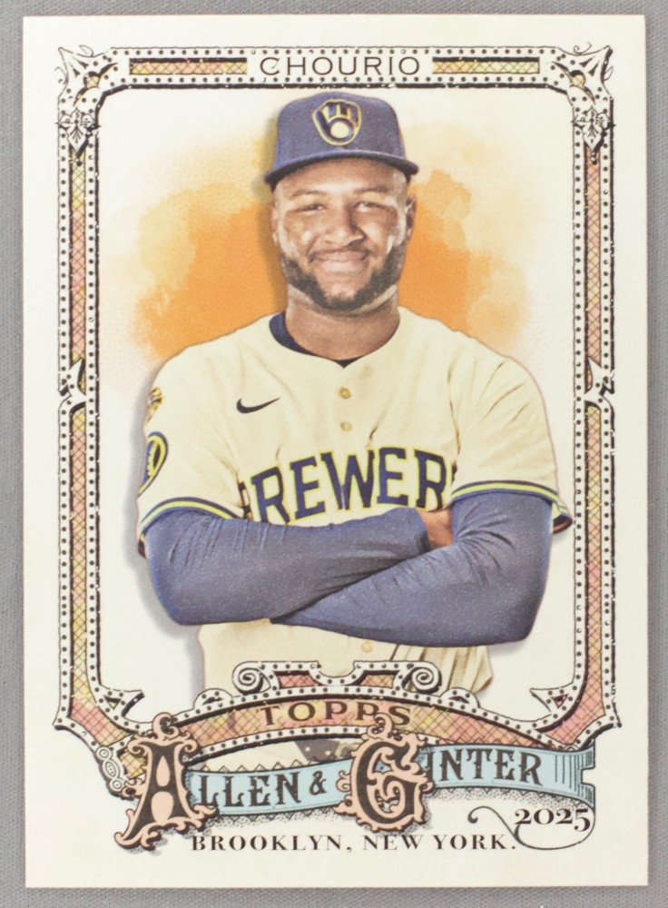 2025 Topps Allen & Ginter Jackson Chourio #76 Milwaukee Brewers