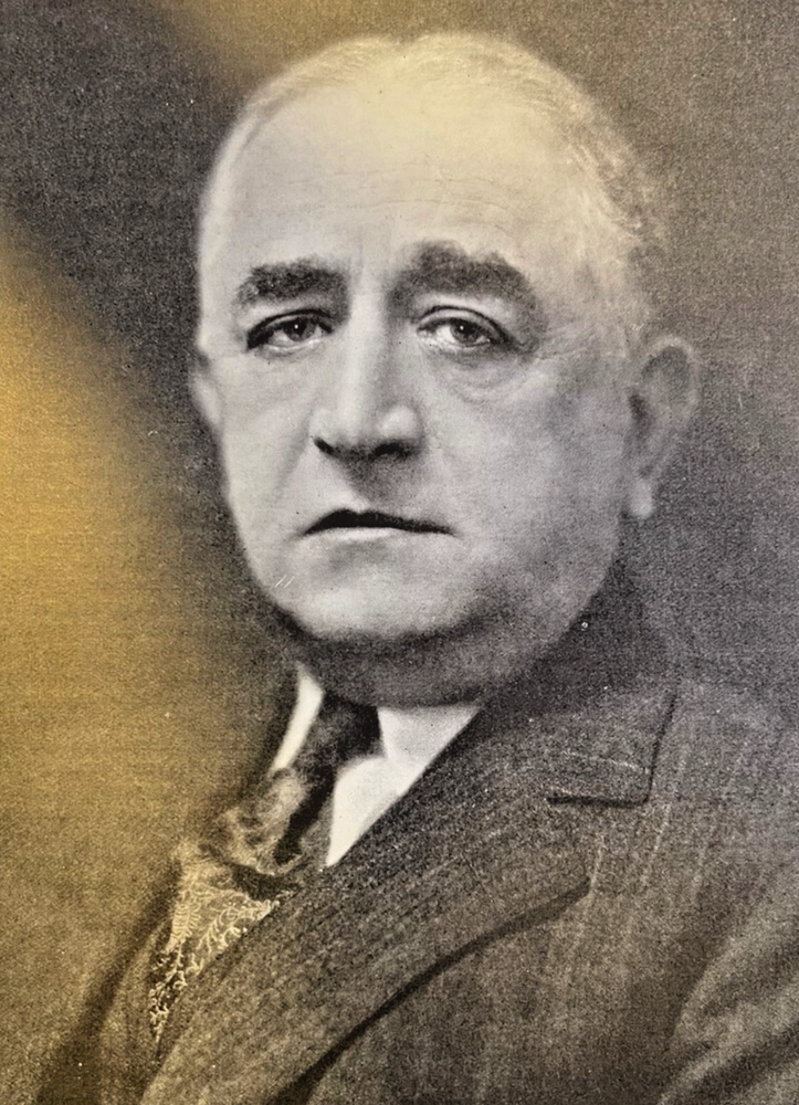 1924 Vintage Magazine Illustration Publisher Adolph S. Ochs