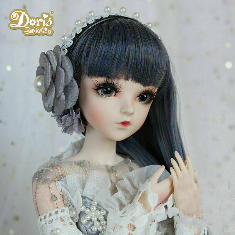 BJD Doll 1/3 Ball Jointed Girl Dolls Wig Clothes Dress Face Makeup Gift FULL SET