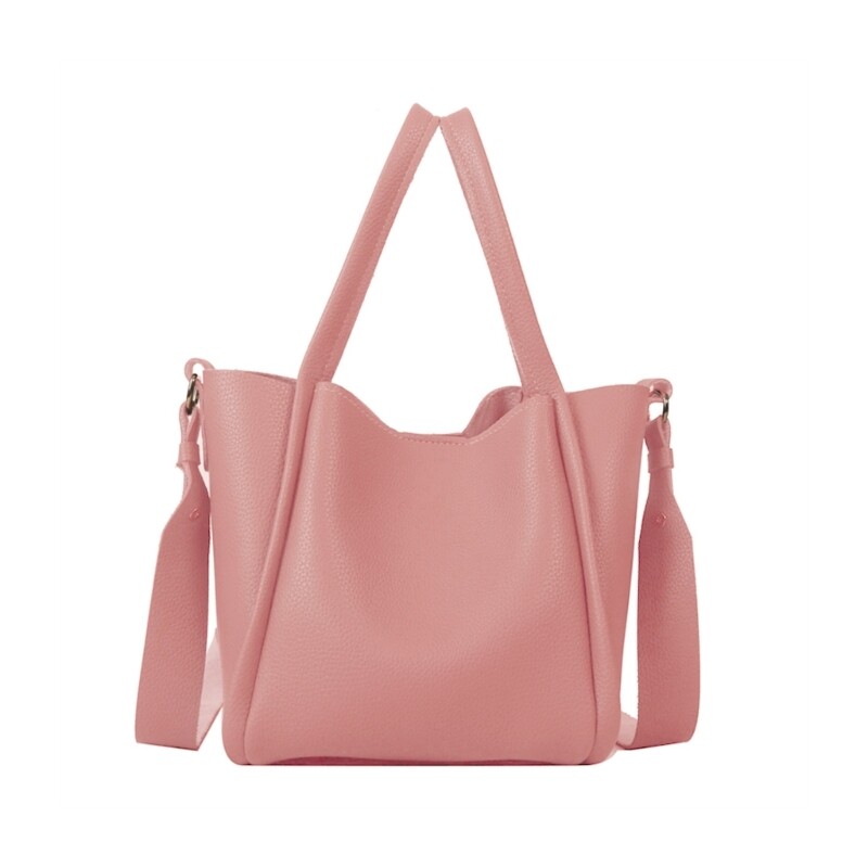 Women's Large Capacity PU Crossbody Tote Bag Casual Shoulder Handbag