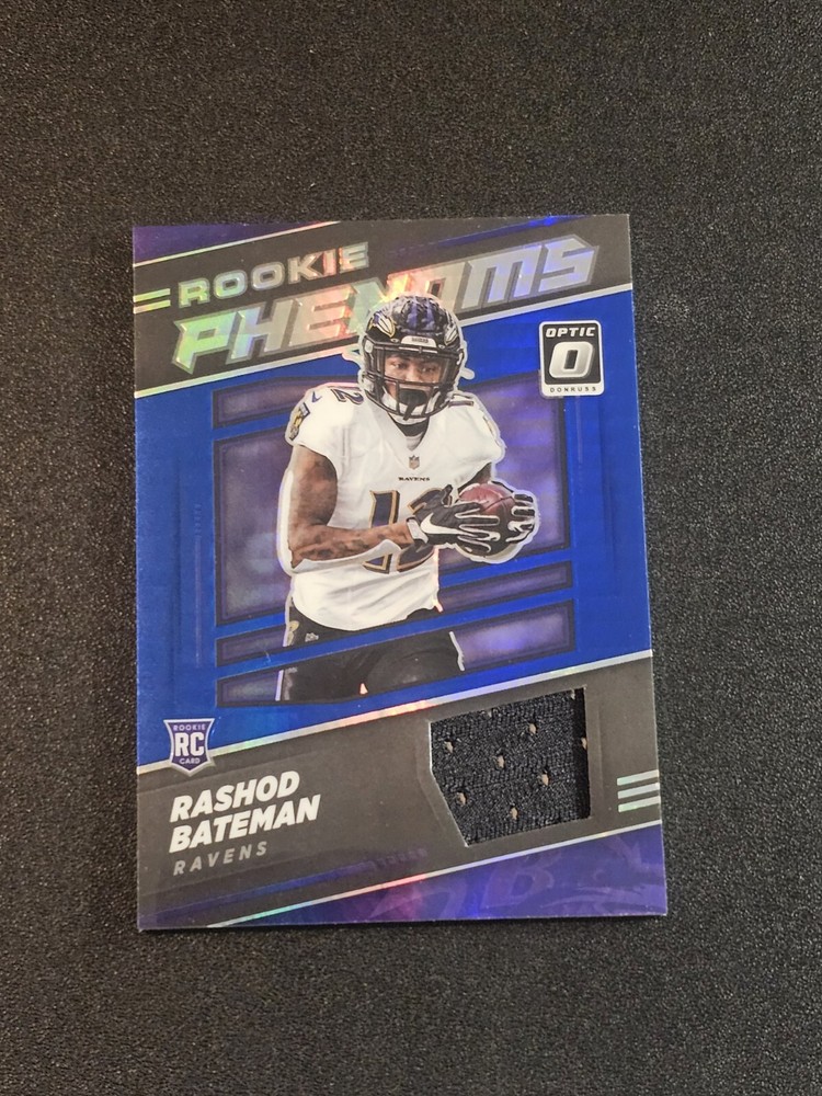 2021 Donruss Optic Rashad Bateman Blue Hyper Rookie Phenoms Patch #RP-10 Ravens