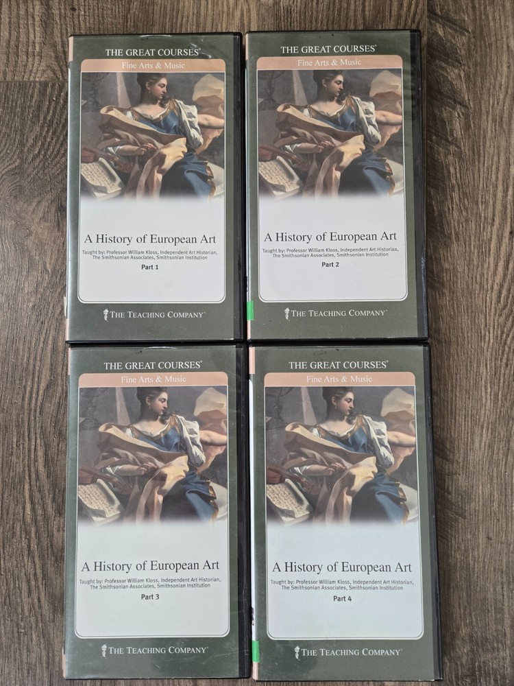Great Courses William Kloss A History of European Art DVD Lectures Set 1-4