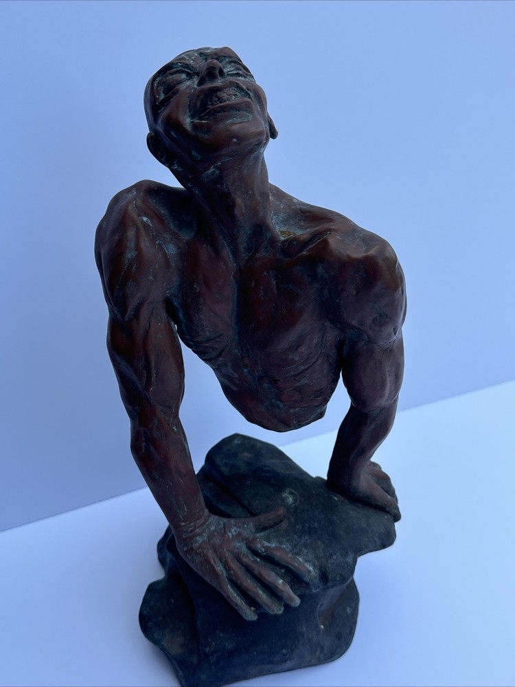 Bronze Surreal Abstract Modernist Sculpture Signed Mystery Expressionist Art