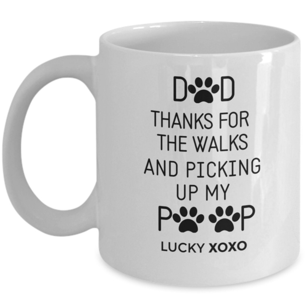 Dog Dad Photo Gift Mug Personalized Father’s Day Photo Dog Dad Mug Funny Custo