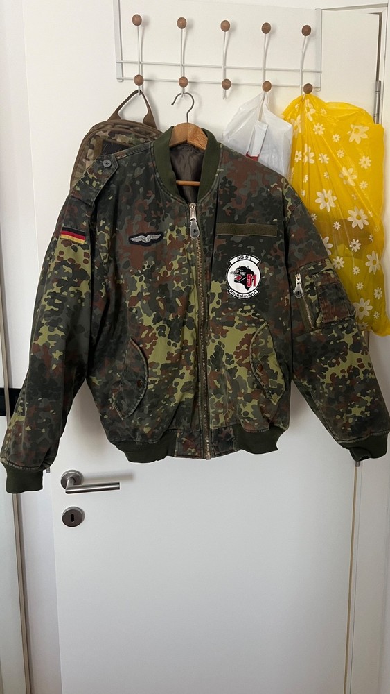 german flecktarn pilot bomber jacket XL Rare