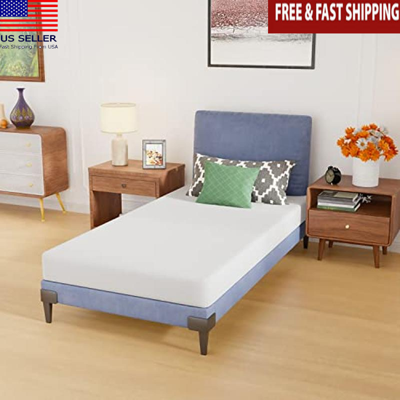 6 inTwin Memory Foam Mattress Medium Firm Pressure Relief Breathable Cover US
