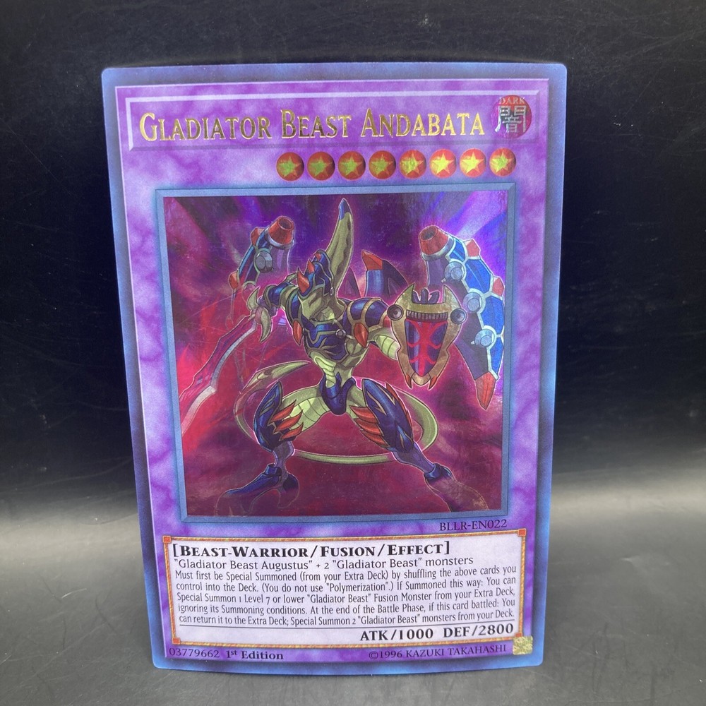 Gladiator Beast Andabata BLLR-EN022 Battles of Legend Light's Revenge 1st Edition Ultra Rare