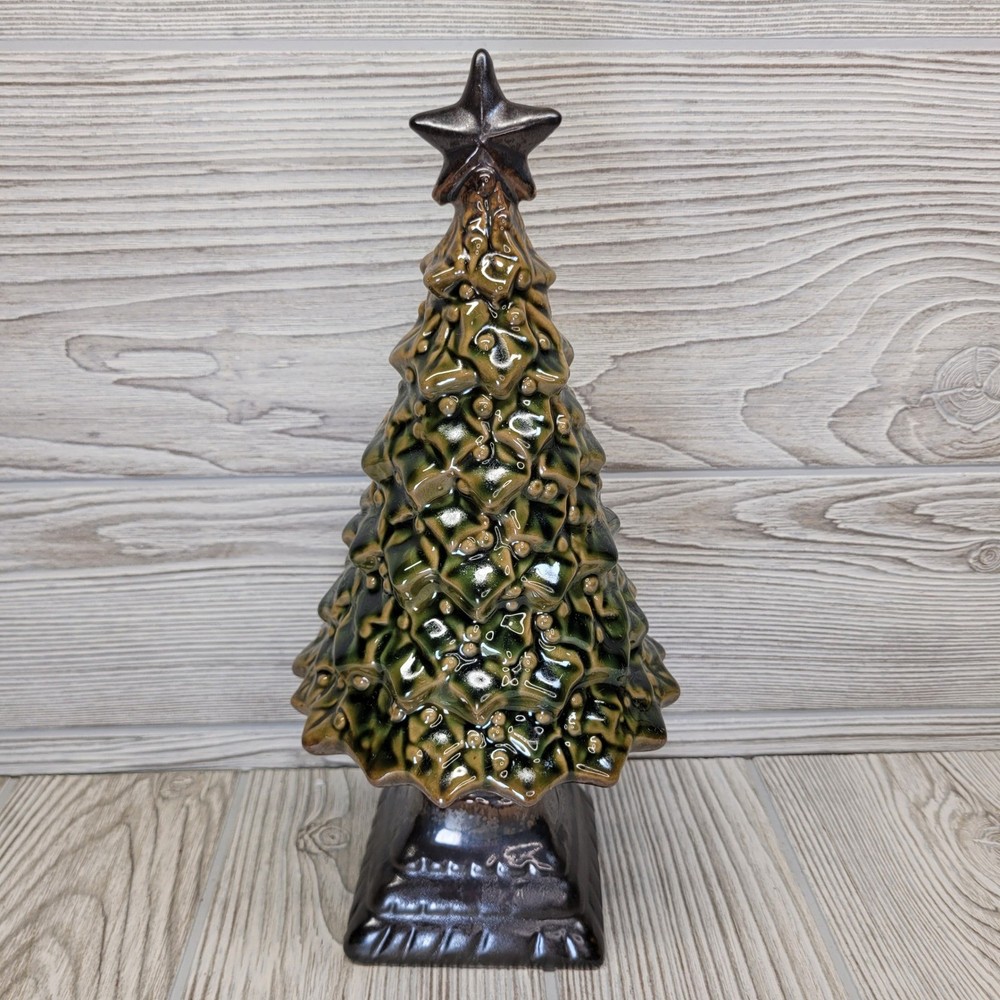 Grasslands Road Ceramic Christmas Tree Pine Evergreen Holiday Table Decor 455922