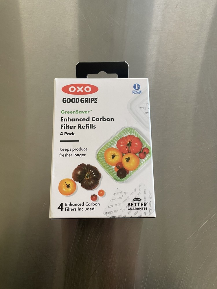 NEW OXO Good Grips GreenSaver Carbon Filter Refills 4 Pack = One Year Supply-image