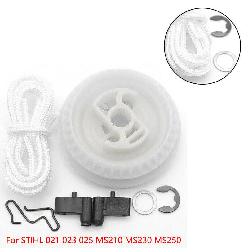 Stihl 023 025 MS210 MS230 MS250 Chainsaw Recoil Starter Pulley Pawl Rope Assembly