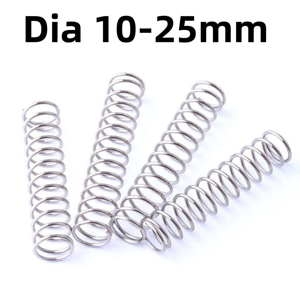 10-200mm Stainless Steel Compression Springs 1.8mm Wire Dia 10-25mm Length