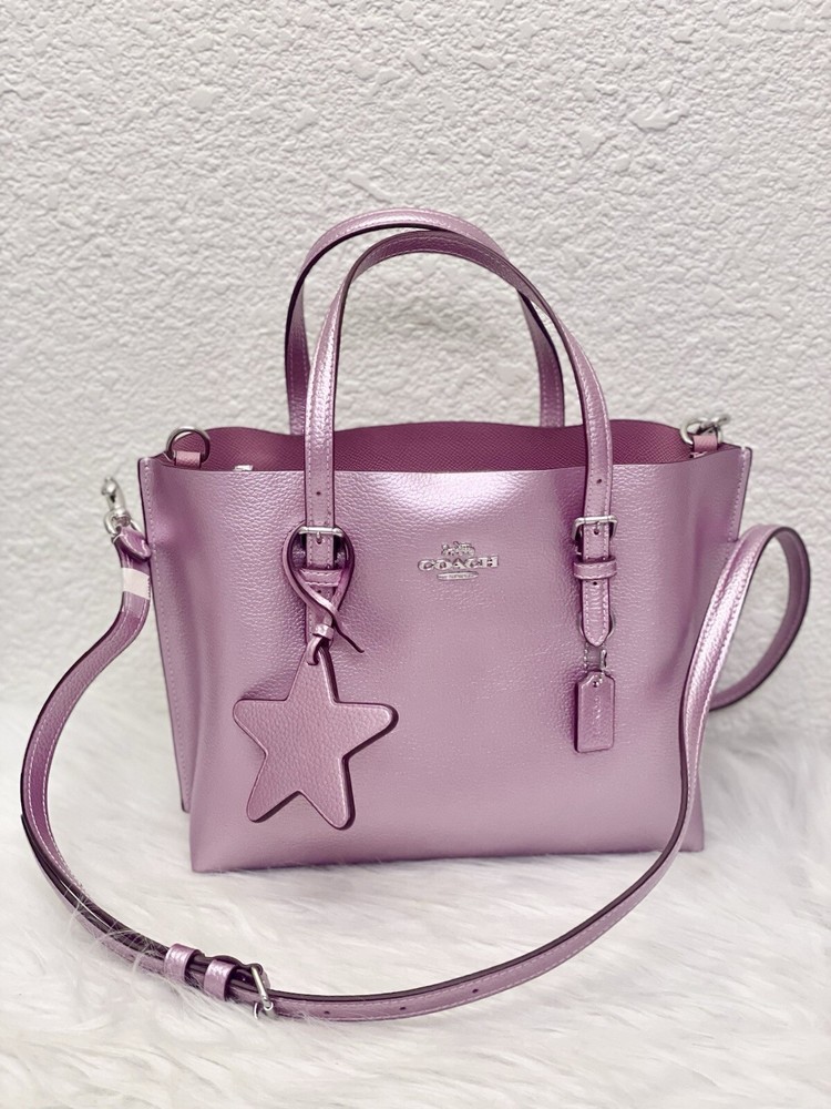 NWT Coach Mollie Tote Bag 25 CX253 In metallic pink Limited Fast Shipping!