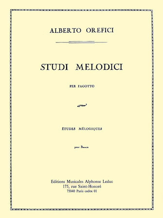 Studi Melodici for Bassoon