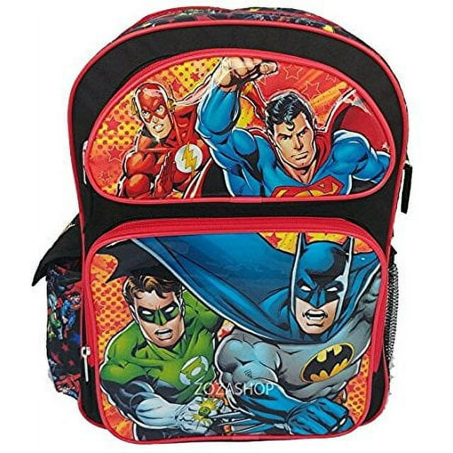 Large Backpack - DC Comics - Justice League - Hero Team Red/Black 16