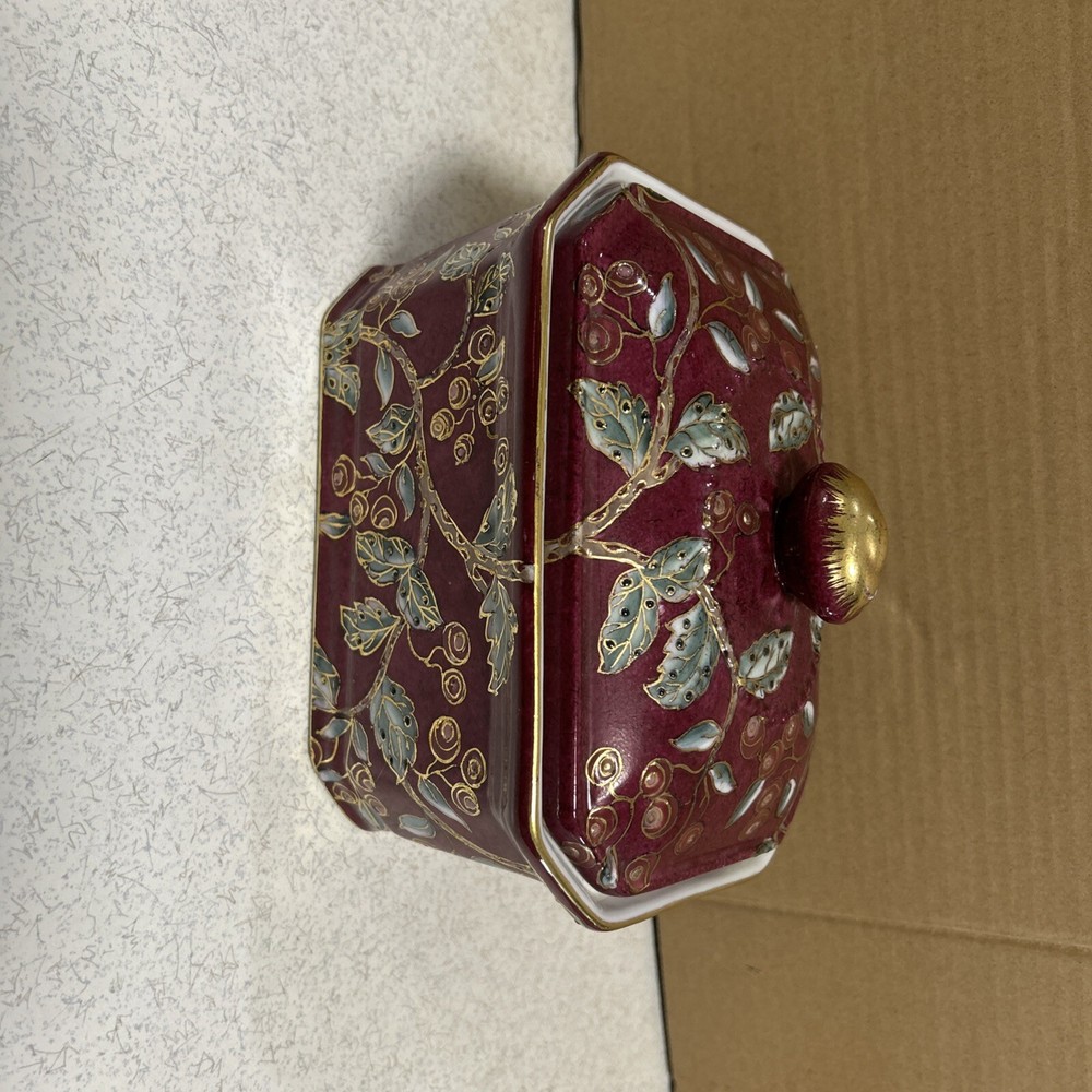 Antique Oriental Jewelry Box with Vintage Charm