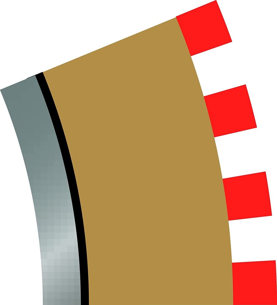 Scalextric Radius 2 Curve Inner Borders 22.5° x 4