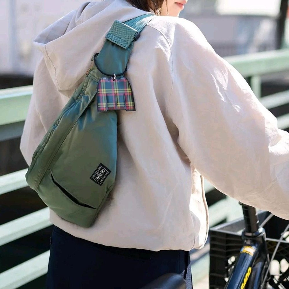 Yoshida Kaban Porter TANKER Waist Bag Nylon Twill Green Unused Rare Authentic