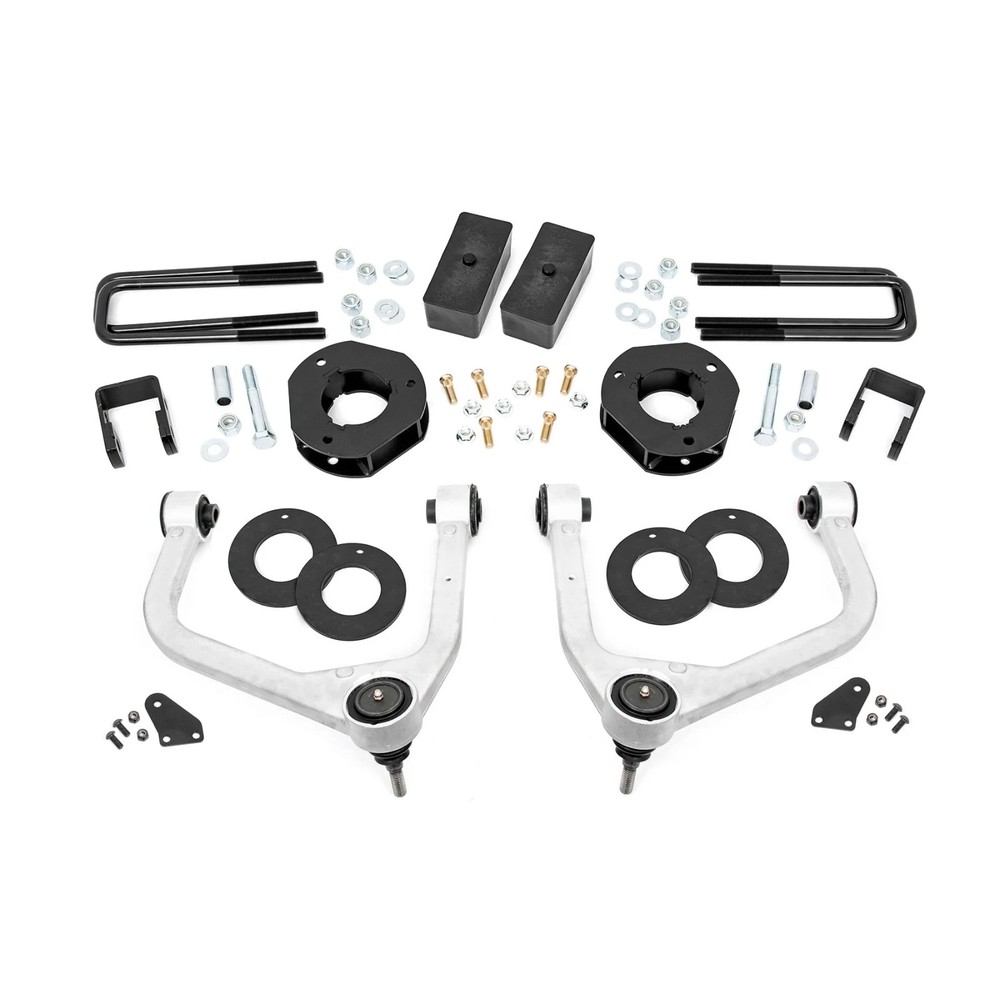 Rough Country 3.5 Inch Adaptive Ride Control Lift Kit for Silverado Sierra 1500