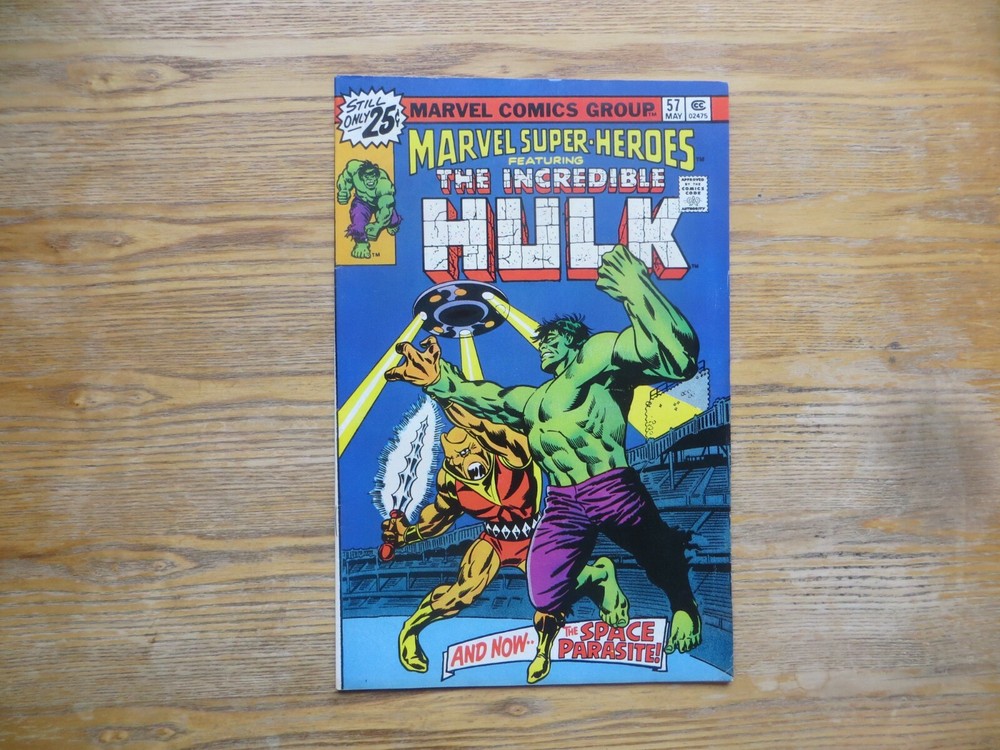 1976 VINTAGE BRONZE AGE MARVEL SUPER-HEROES # 57 HULK VS THE SPACE PARASITE