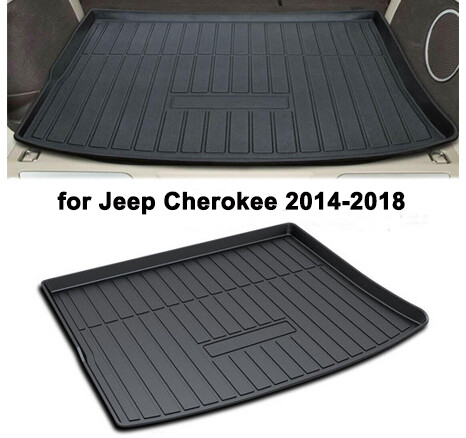 Black TPO Trunk Tray Boot Liner Floor Cover Mat for 2014-2018 Jeep Cherokee