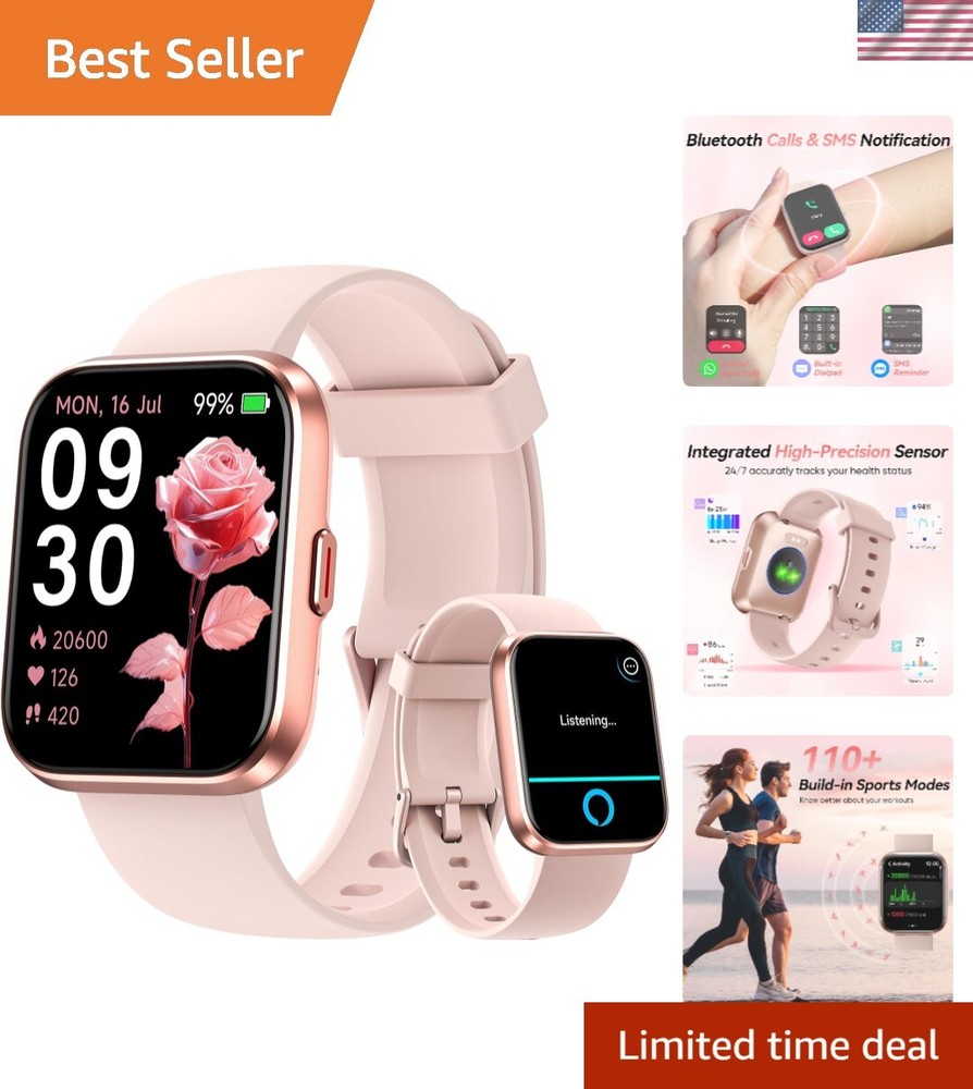 Smart Watches for Women with 1.8 HD Screen for Android iPhone by Alex