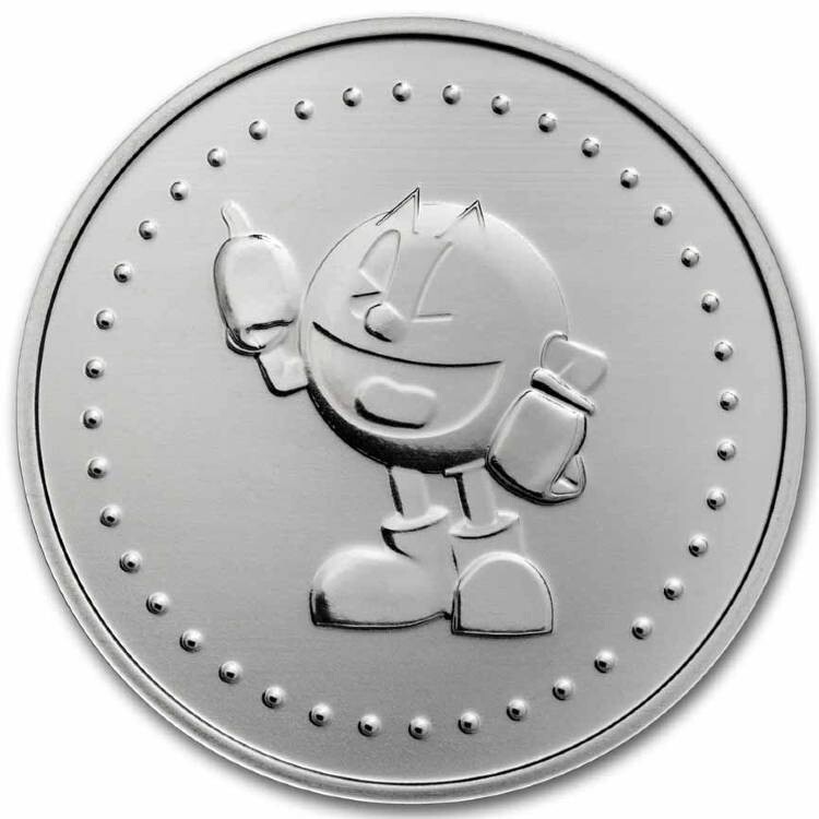 PAC-MAN Game Token 2024 1 oz Pure Silver Slot Medal