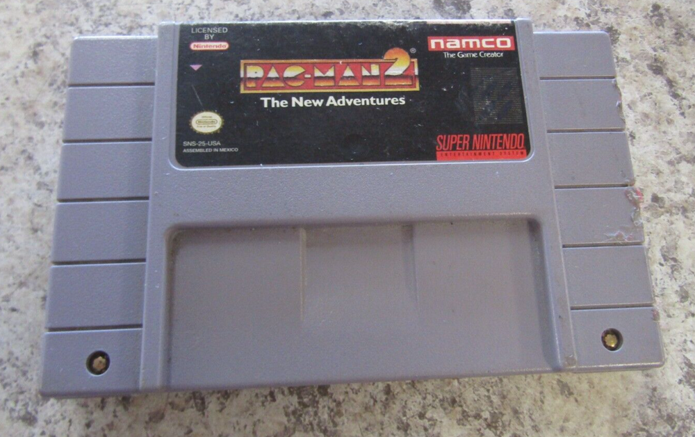 Pacman 2 The New Adventures (SNES, 1994) — Authentic Namco - TESTED Working