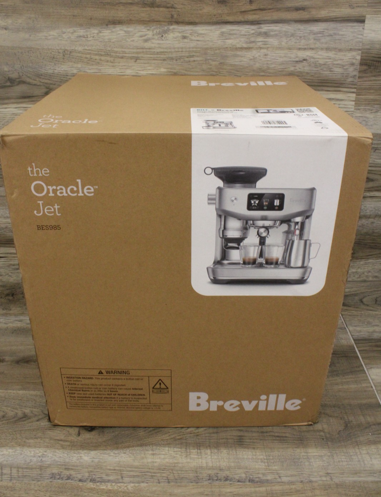 Breville Oracle Jet BES985BSS1BNA1 Espresso Coffee Machine-Brushed Stainless