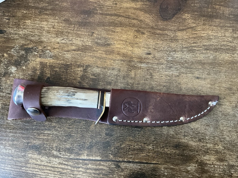 Kissing Crane 615 German Made Fixed Blade Knife with Sheath